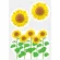 【2026年夏】ウィンドウステッカー(小) ひまわり (No182-7)
