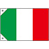 販促用国旗 イタリア サイズ:ミニ (23652)
