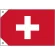 販促用国旗 スイス サイズ:ミニ (23664)