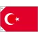 販促用国旗 トルコ サイズ:ミニ (23682)