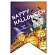 変型タペストリー  HAPPY HALLOWEEN リボン 24994