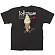 黒Tシャツ ソフトクリーム キャラクター サイズ:L (64170)