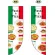 Pasta ＆ Pizza フラッグ(遮光・両面印刷) (69428)