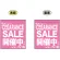 CLEARANCE SALE 開催中 (ピンク) ミニフラッグ(遮光・両面印刷) (69562)