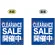 CLEARANCE SALE 開催中 (青) ミニフラッグ(遮光・両面印刷) (69568)