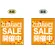 CLEARANCE SALE 開催中 (オレンジ) ミニフラッグ(遮光・両面印刷) (69574)