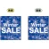 Winter SALE (バックに雪の結晶の絵) ミニフラッグ(遮光・両面印刷) (69596)