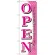 のぼり旗 OPEN ピンク どうぞお気軽に (GNB-1270)