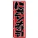 のぼり旗 にぎり寿司 赤地/黒文字 (H-653)
