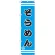 スマートのぼり旗 そうめん 水色地/黒文字 (SNB-2654)