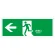 避難誘導標識 非常口 120×360×1mm 表示:左矢印 緑地 (065306)