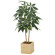 光触媒 人工観葉植物 造花 ウッドボックスパキラ1.0 (高さ100cm) (2305R230)