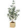 光触媒 人工観葉植物 造花 ウッドボックスオリーブ90 (高さ90cm) (2716A210)