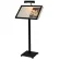 屋外対応LED付メニュースタンド A3ヨコ・カードケース付 (ML-A3) ブラックカラー (ML-A3)