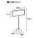 図面・・・標識300×600mm(横長)用スタンド 868-32A　1台