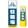 マルチクリッピングサイン用面板のみ(※本体別売) ドット柄 駐輪場 片面 通常出力 (MCS-SMD127-S(1))