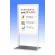 スライドポスタースタンドSPX-811 A1 シルバー ※受注生産品