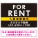 FOR RENT 入居者募集中 黒地/白タイトル オリジナル プレート看板 W450×H300 エコユニボード (SP-SMD410A-45x30U)