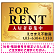 FOR RENT 入居者募集中 飾り罫付/ゴールドグラデーション オリジナル プレート看板 W600×H450 エコユニボード (SP-SMD414B-60x45U)