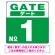 ゲート(GATE) 入り口番号表示 希望数字入れ 背景カラー/白文字 オリジナル プレート看板 グリーン 450角 エコユニボード (SP-SMD465G-45U)