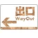 出口/左矢印
