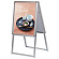 ポスターグリップスタンド看板 屋外用 A2 両面 シルバー (PGSK-A2RS-G)