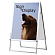 ポスターグリップスタンド看板 屋内用 B2 両面 シルバー (PGSK-B2RS)