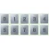 吹付け用プレート 数字 0-9（10枚1組） 350×300 (349-06A)