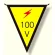 三角旗 100V (300×260) (372-43)