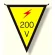 三角旗 200V (300×260) (372-44)