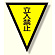 面ファスナー式三角旗 立入禁止 (372-52)