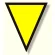 面ファスナー式三角旗 黄地・文字なし (372-54)