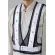 LED反射安全ベスト 紺 反射部・白 LEDカラー 青 （胸囲90～130cm） (379-65A)