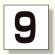 高所作業車標識 カッティング文字 9 (465-20)