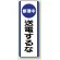 短冊型標識 (タテ) 360×120 青 修理中 送電するな (810-92)