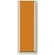 橙無地 短冊型標識 (タテ) 360×120 (811-39)
