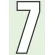 路面用番号表示 7 合成ゴム 280×1.2mm厚 (834-57)