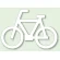 道路表示シート 自転車マーク 合成ゴム 700×1000 (835-011)