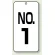 数字表示板 配管バルブ表示 80×40 2枚1組 NO.1 (859-01)