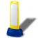 サインキューブスリム 白無地 イエロー 両面 (865-682AYE)
