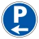 (サインタワー同時購入用)上部標識 P← (887-702L)