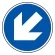 (サインタワー同時購入用)上部標識 斜め矢印(斜4方向取付可) (887-725)