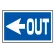 下部標識 ←OUT (サインタワー同時購入用) (887-742L)