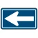 道路標識 (構内用) 一方通行 アルミ 横型 (894-19)