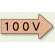 100V