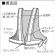 LED反射ベスト 紺 赤 (379-644)