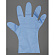 ■ブルー ストレッチポリ手袋製品写真