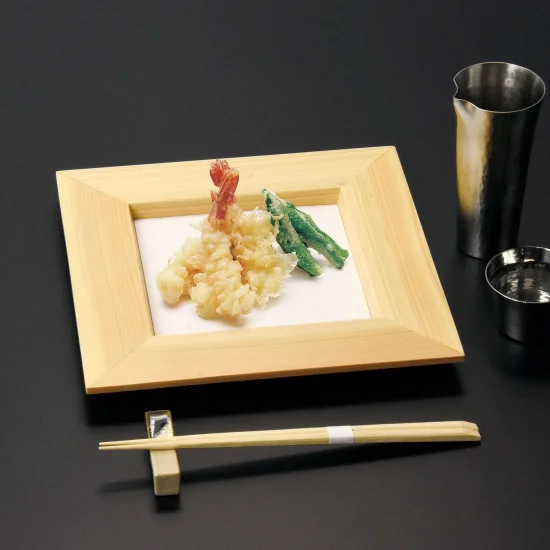 和食器の和心: 桧 正角皿 (W38405) - 敷皿・盛皿