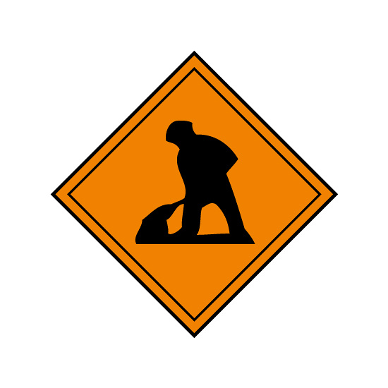 道路用標識（仮設用）道路工事中 (395-231) - 安全用品・工事看板通販