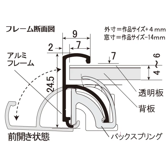 ■ラクパネ 断面図